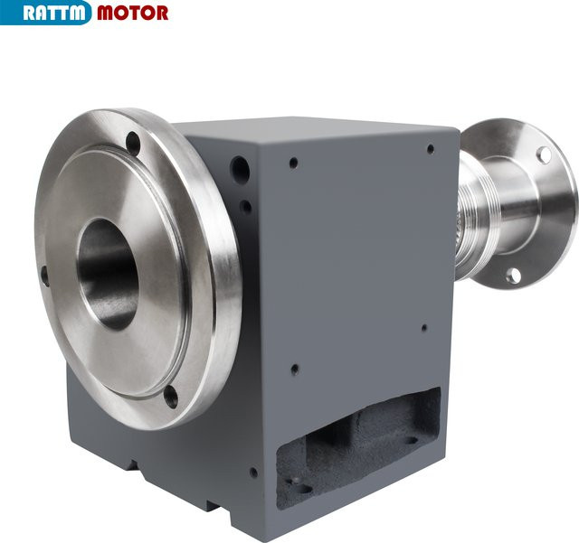 RATTMMOTOR Doppelseitige Welle 125 mm Spindelkastenbaugruppe mit 38 mm Durchgangsloch für WM210 CD-210V MX-210V Drehmaschinen - Bild 1