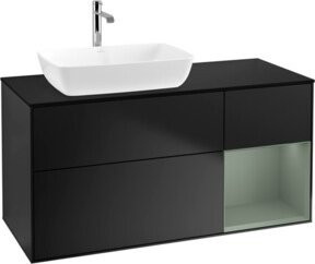 V&B Waschtischunterschrank Finion mit Wandbeleuchtung, lackiert, Breite: 120 cm, Tiefe: 50,1 cm, Höhe: 50,1 cm - Bild 1