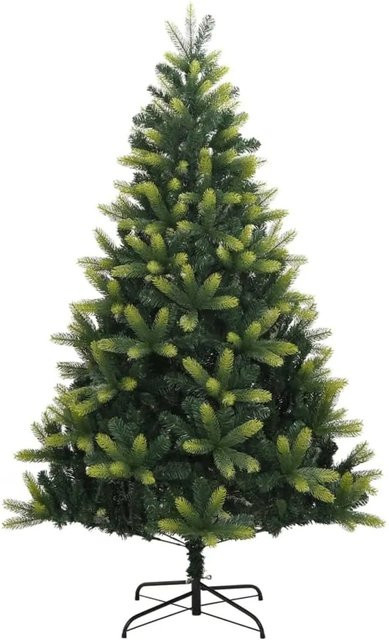 vidaXL Künstlicher Weihnachtsbaum Modell 3 in Grün mit Ständer, Höhe: 150 cm - Bild 1