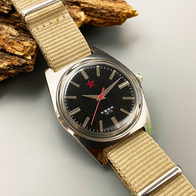 HEIMDALLR Armbanduhr, Handaufzug, 36 mm, Schwarz, Textil/NATO, Herren - Bild 1