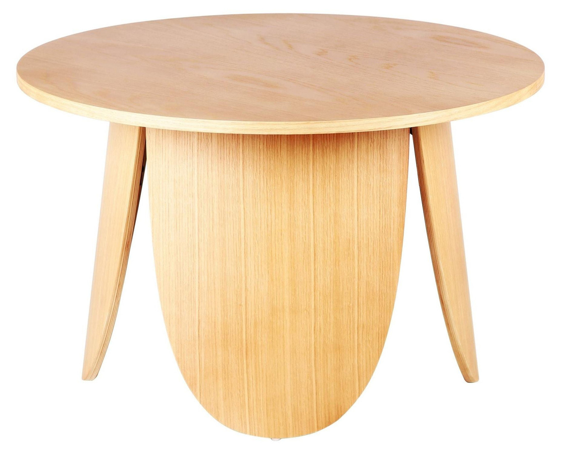 Selsey Vivially Couchtisch rund in Eichenholzoptik Durchmesser: 80 cm - Bild 1