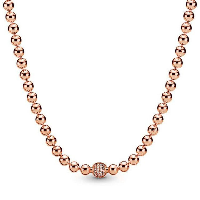 Collier Halskette, Süßwasserzuchtperlen, 925 Sterling Silber, Damen - Bild 1
