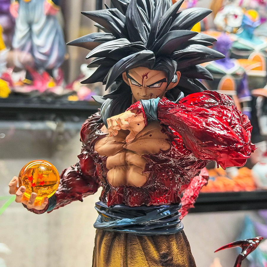 Bandai Dragon Ball Z Ssj4 Goku Anime-Figur, Actionfigur, mit austauschbaren Händen - Bild 4