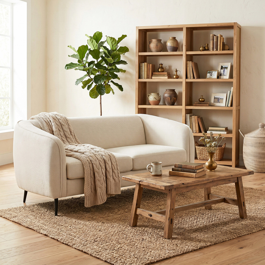 HOMCOM 2-Sitzer-Sofa aus Velours in Beige mit Taschenfederkern und Metallfüßen - Bild 2