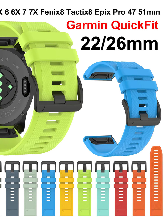LENNIK Uhrenarmband Silikon, QuickFit 22mm 26mm - Bild 5