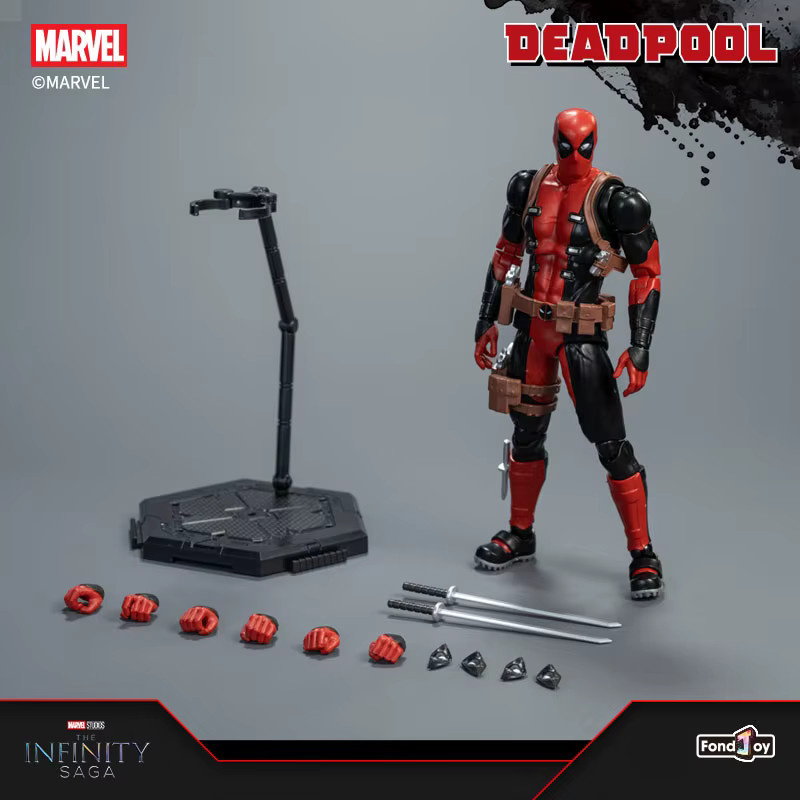 Fondjoy Deadpool Action Figure, Marvel, 1/12, Kunststoff, Rot - Bild 3