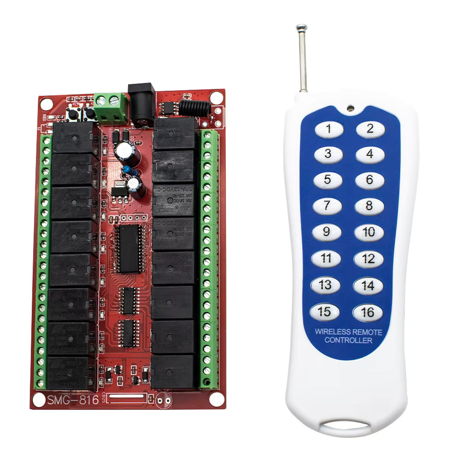 Scimagic-RC SMG-816 Drahtloses 16-Kanal Fernbedienungssystem DC12V 433MHz mit RF-Sender und Empfänger - Bild 6