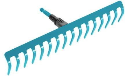 Gardena Combisystem-Rechen mit 16 Zinken aus Qualitätsstahl, Türkis, Breite: 41 cm - Bild 1