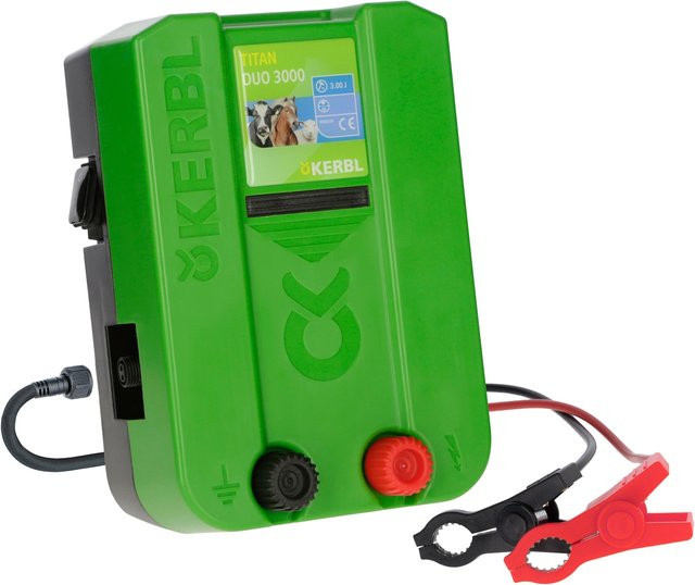 Kerbl Weidezaungerät Titan Duo 3000 für kurze Zaunanlagen, 12 / 230 Volt - Bild 1