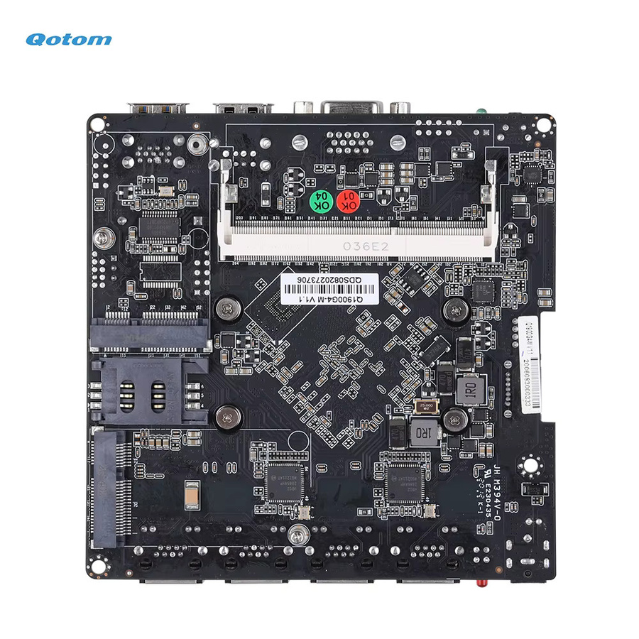 Qotom Nano-ITX-Motherboard mit Pentium N3540 Quad Core Prozessor 2,16 GHz, VGA, 4x Gigabit LAN, VPN-Router und Firewall, Schwarz - Bild 2