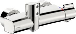Hansa Brause-Thermostat HANSACLINICA Aufputz mit Sensor und Safety-Stop in Chrom - Bild 1