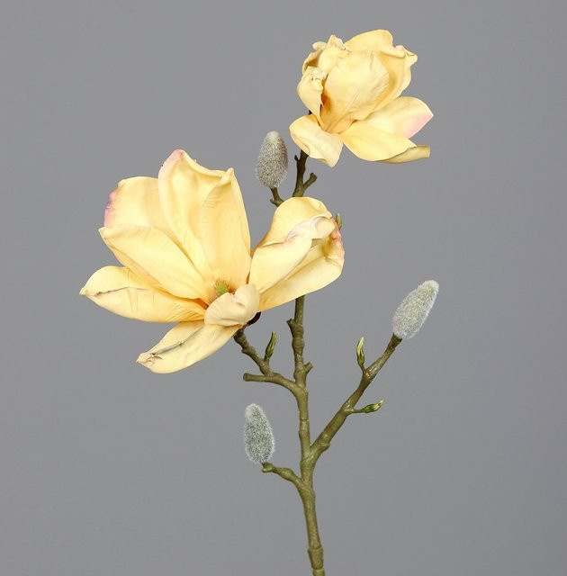 Gelbe Magnolie Kunstblume für deine Dekoration - Bild 1