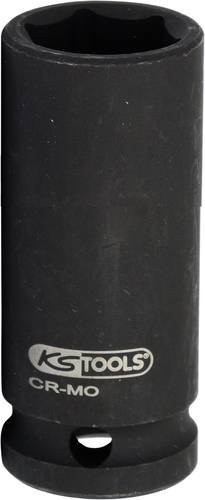 KS Tools Sechskant-Kraftstecknuss lang 55mm aus Chrom-Molybdänstahl in Schwarz - Bild 1
