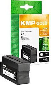 KMP Tintenpatrone schwarz ersetzt HP 967XL 3JA31AE für Inkjet-Drucker mit bis zu 30000 Seiten - Bild 1