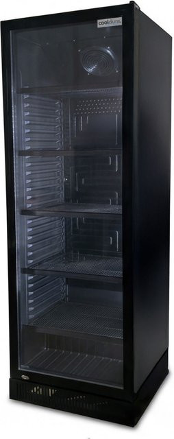 Cooldura Display-Kühlschrank 1-türig, schwarz, B/H/T: 59,5 x 184,2 x 64,2 cm - Bild 1