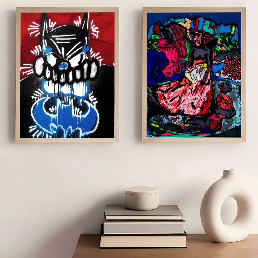 Abstrakte Kunst O-Olaolu S-SSlawn Klassische Vintage-Poster als Retro-Wandkunst in Mehrfarbig, Rechteckig - Bild 5