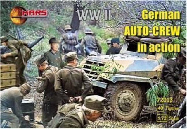 WWII German auto-crew in action, Mars Figures, Fahrzeuge, Einzelfigur, 1:72 - Bild 1