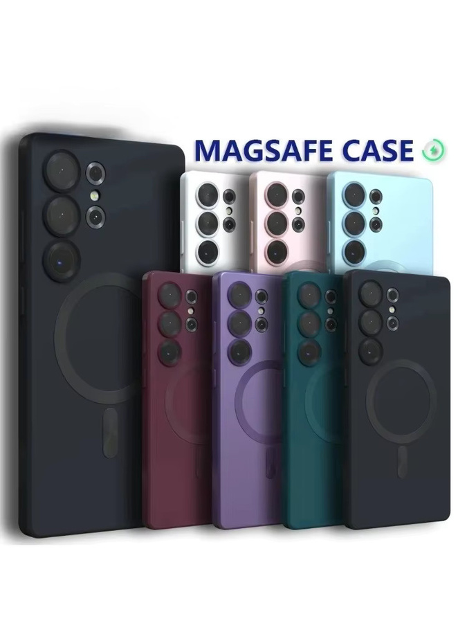 Samsung Magnetische Schutzhülle für Galaxy S26 Ultra S25 S24 FE S23 in Schwarz, weiche und sturzsichere Abdeckung - Bild 6