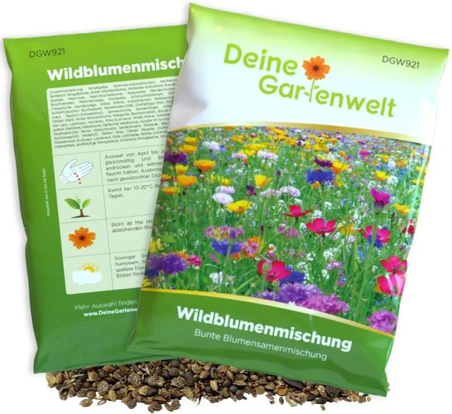 Deine Gartenwelt Wildblumenwiese Blumenmischung Samen, 100 g - Bild 1