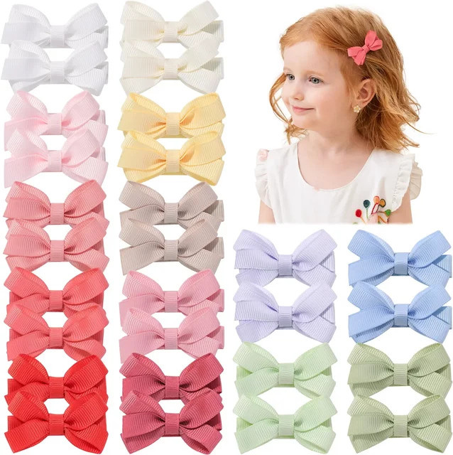 Kids Bows Haar Clips, 6/10 Stück, Kinder - Bild 1