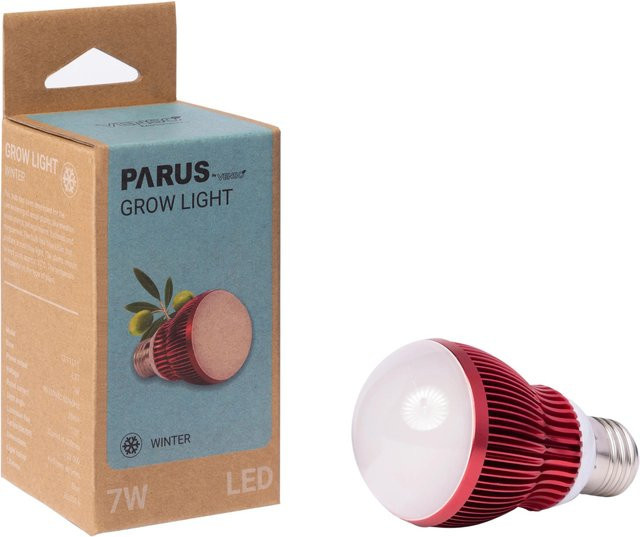 Parus by Venso GrowLight Winter LED Pflanzenlampe Vollspektrum E27 7W Silber - Bild 2