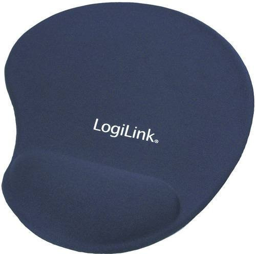 LogiLink Mauspad mit Handgelenkpolsterkissen in Blau - Bild 1