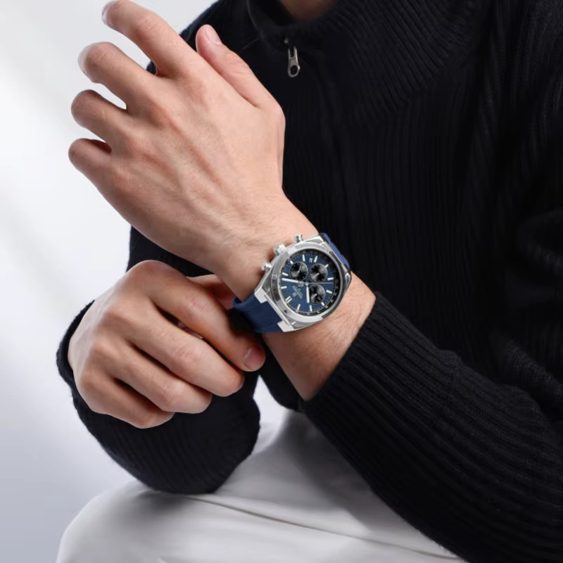 NAVIFORCE Chronograph, Quarz, Silikonarmband, Blau, Herren - Bild 2