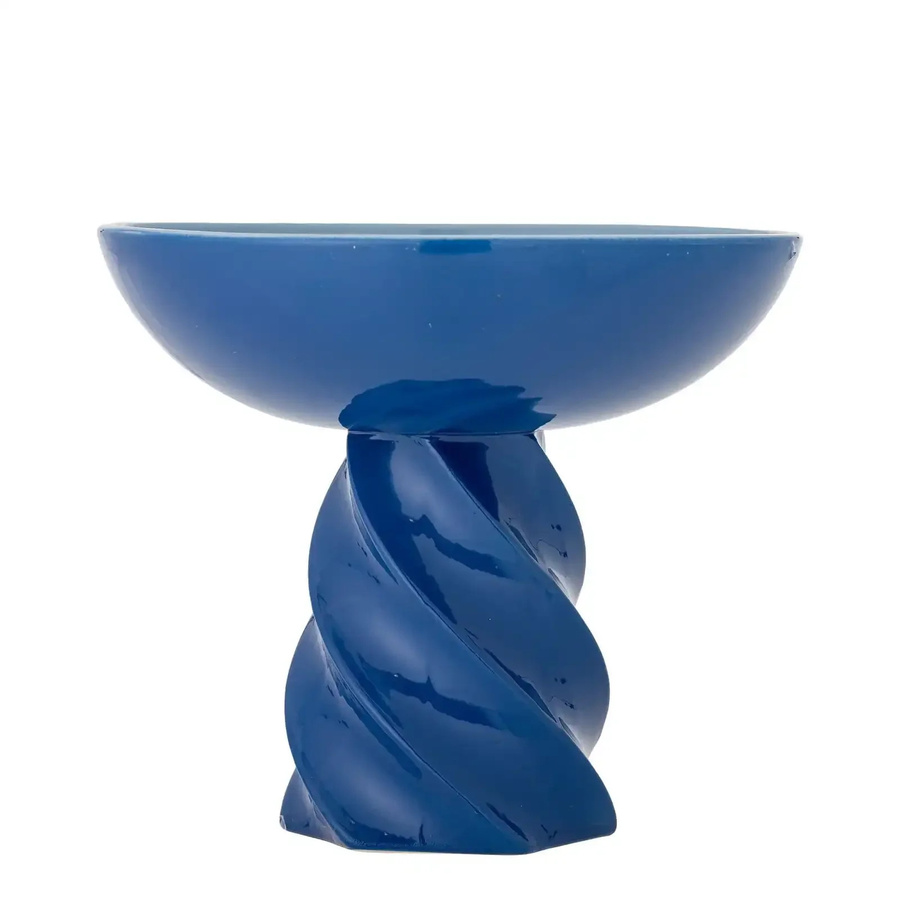 Bloomingville Schale Riley aus Steingut in Blau mit Punkten, Durchmesser: 24,5 cm - Bild 1