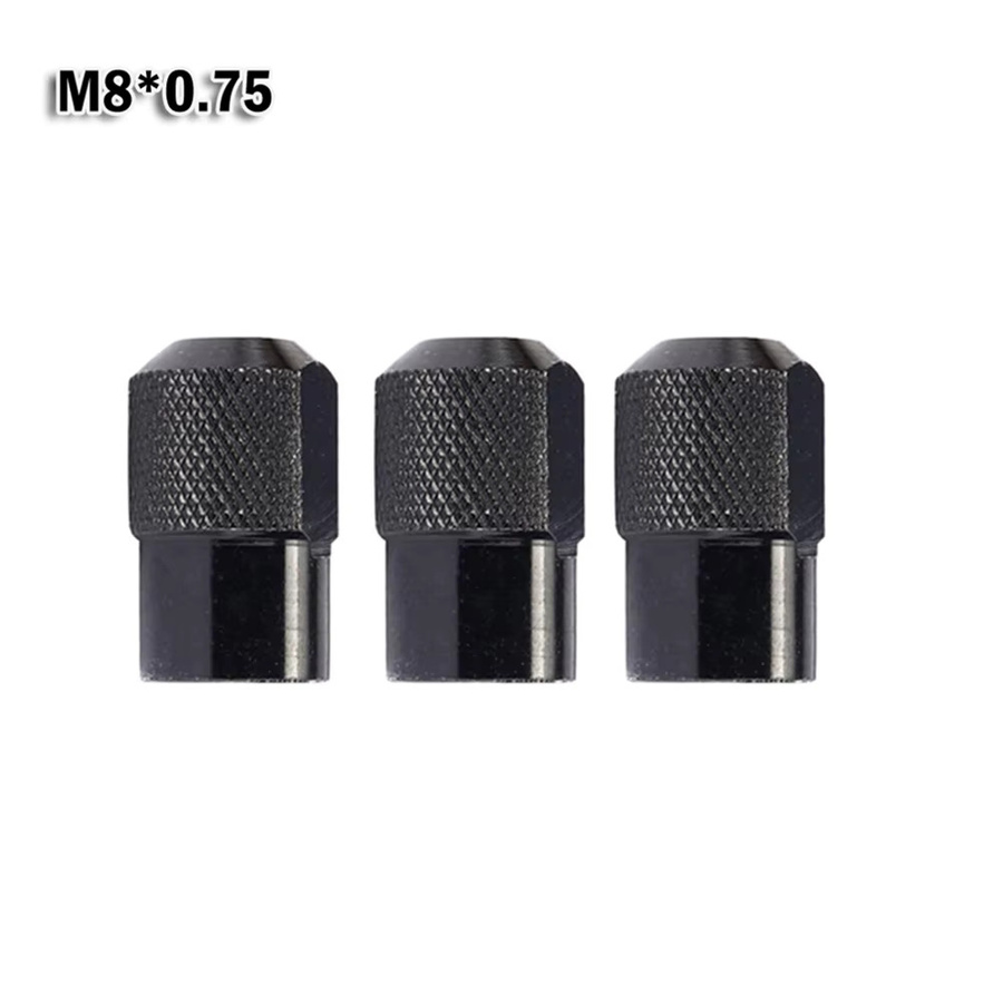 Vibratite 3er-Set Kleine Bohrfutter-Adapter mit 8 mm Spannweite und 0,75 mm Gewinde in Schwarz für Drehwerkzeuge und Gravierer - Bild 3
