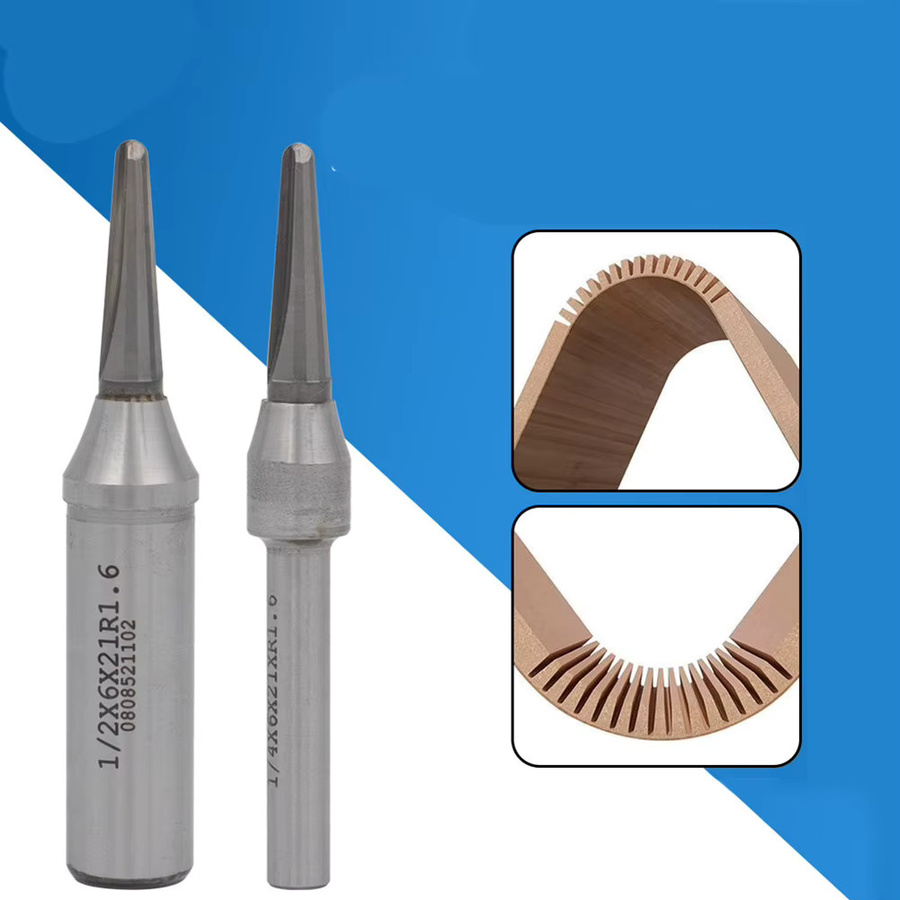 DAZZLEEX TCT V-Nut Rundes Boden Nutfräser Werkzeug für Holzbearbeitung und CNC-Maschinen - Bild 2