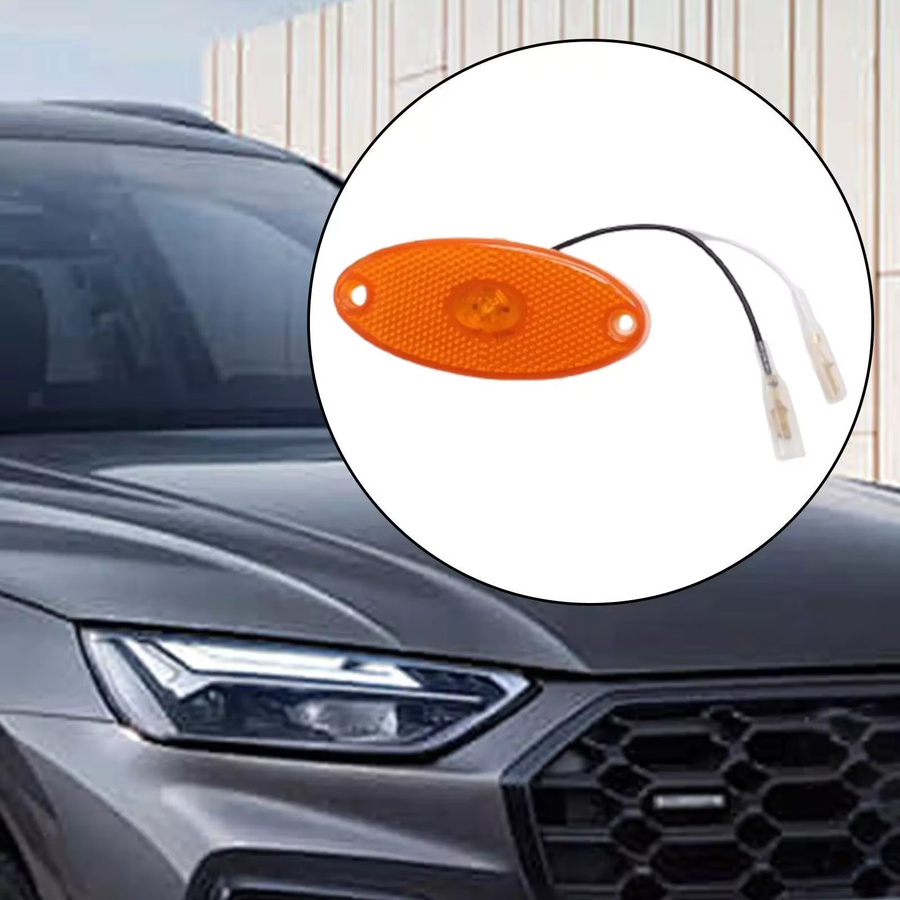 JOKON SMLR2012 LED Seitenmarkierungsleuchte Oval in Amber für Wohnmobile und Caravans, 12V - Bild 2