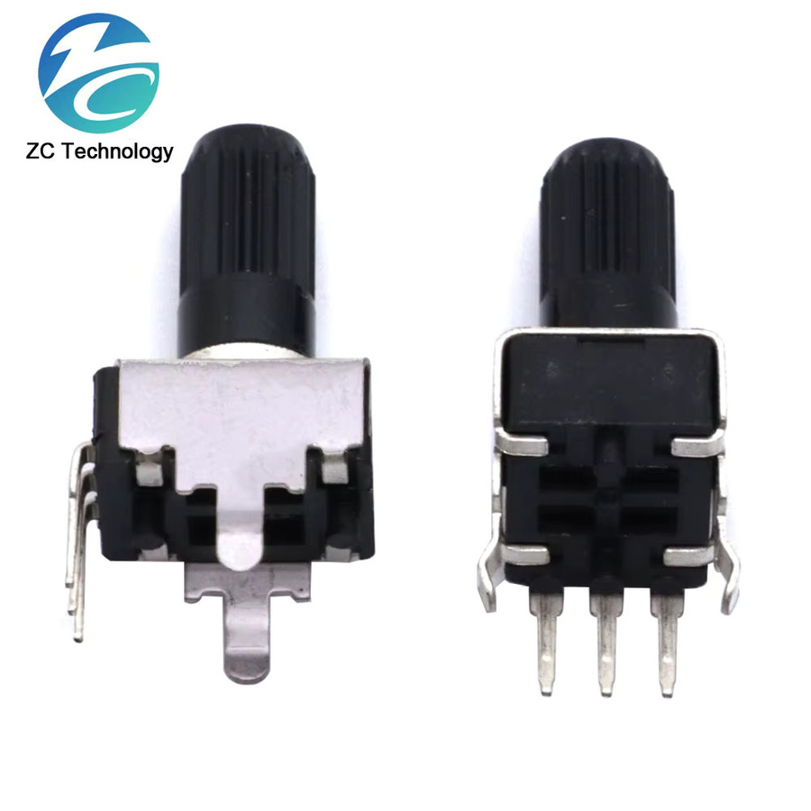 5er Set RV09 Vertikale Einstellbare Potentiometer Typ 0932 mit 3 Pins in Schwarz - Bild 3