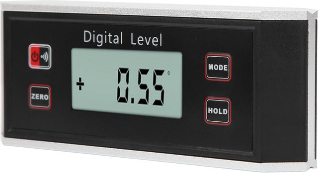Digitales Neigungsmesser und Wasserwaage von Koogeelife in Grau mit Digitalanzeige und Streifentyp - Bild 1