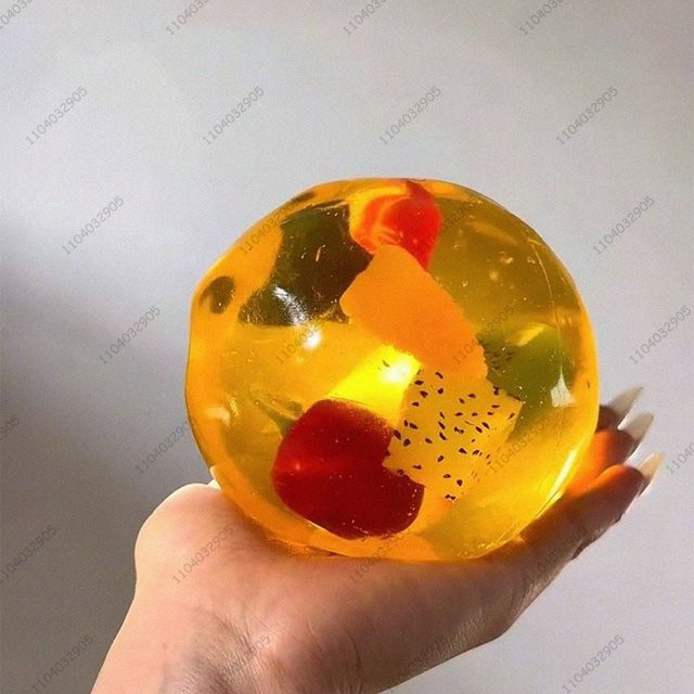 Hot Toys Jumbo Stress Ball, Verschiedene Obst, Squeeze Ball, Sensorisches Spielzeug - Bild 1