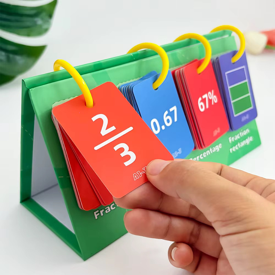 QKX Lernkarten für Mathematik: Brüche, Dezimalzahlen und Prozentwerte zur Umrechnung, Multicolor - Bild 3