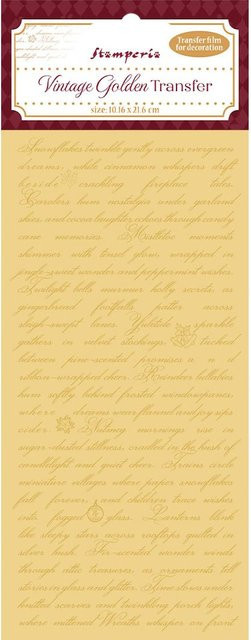 Vintage Golden Transfer Writing - Bild 1