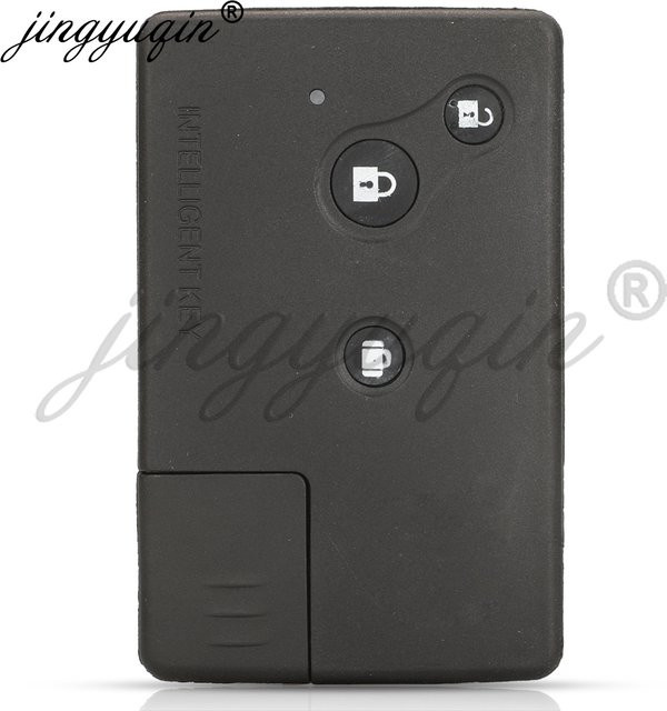 jingyuqin Smart Remote Autoschlüsselgehäuse für Nissan Teana altes Modell, 3-Tasten-Schlüsselanhänger mit kleiner schlüsselloser Klinge, Schwarz - Bild 1
