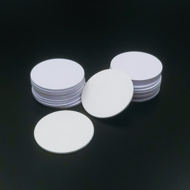 20 Stück Guang Hongrun RFID-Münzkarten TK4100 EM4100 mit selbstklebendem Aufkleber, 125 kHz, weiß, Durchmesser: 25 mm - Bild 1