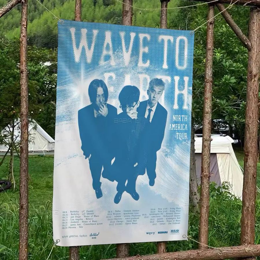 Potdemiel W-Wave To Earth Summer Flows Werbefahne für kommerzielle Werbung und Partys, rechteckig, hängend - Bild 6