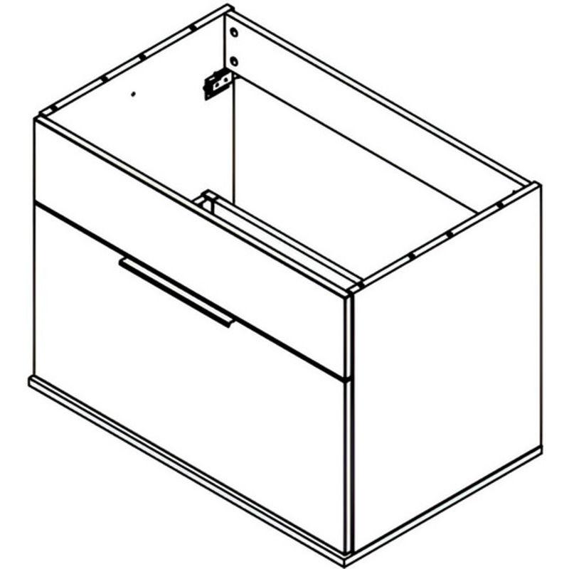 Waschtischunterschrank Fackelmann Kara in Anthrazit oder Weiss, B/T/H: 79,5 x 49,0 x 59,0 cm - Bild 2