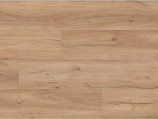 BASICfloor Vinylboden Premium Klickvinyl Eiche Cappuccino Landhausdiele in Braun mit Holzoptik - Bild 1