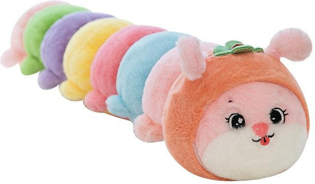 Joyful toys Niedliche Raupe, Plüschtier Puppe, Braun, 70cm - Bild 1