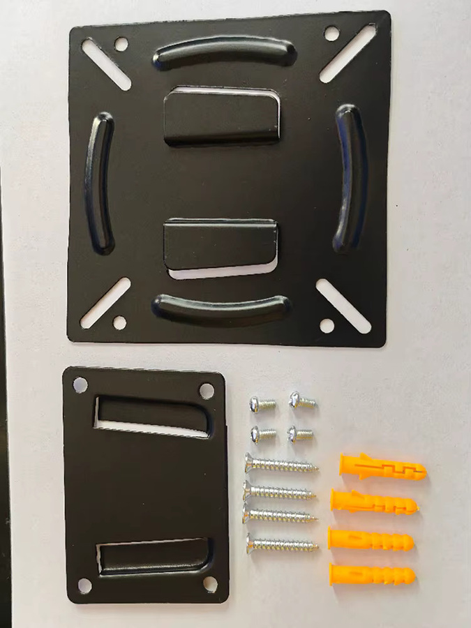 Wandhalterung für TV, LCD LED Monitor und Flachbildschirm in Schwarz, passend für VESA 75 und 100, für Bildschirme von 12 bis 24 Zoll - Bild 4