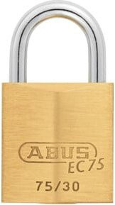 ABUS Vorhangschloss Lock-Tag aus massivem Messing in Gold, Breite: 7,5 cm, Tiefe: 3,0 cm, Höhe: 5,2 cm - Bild 1