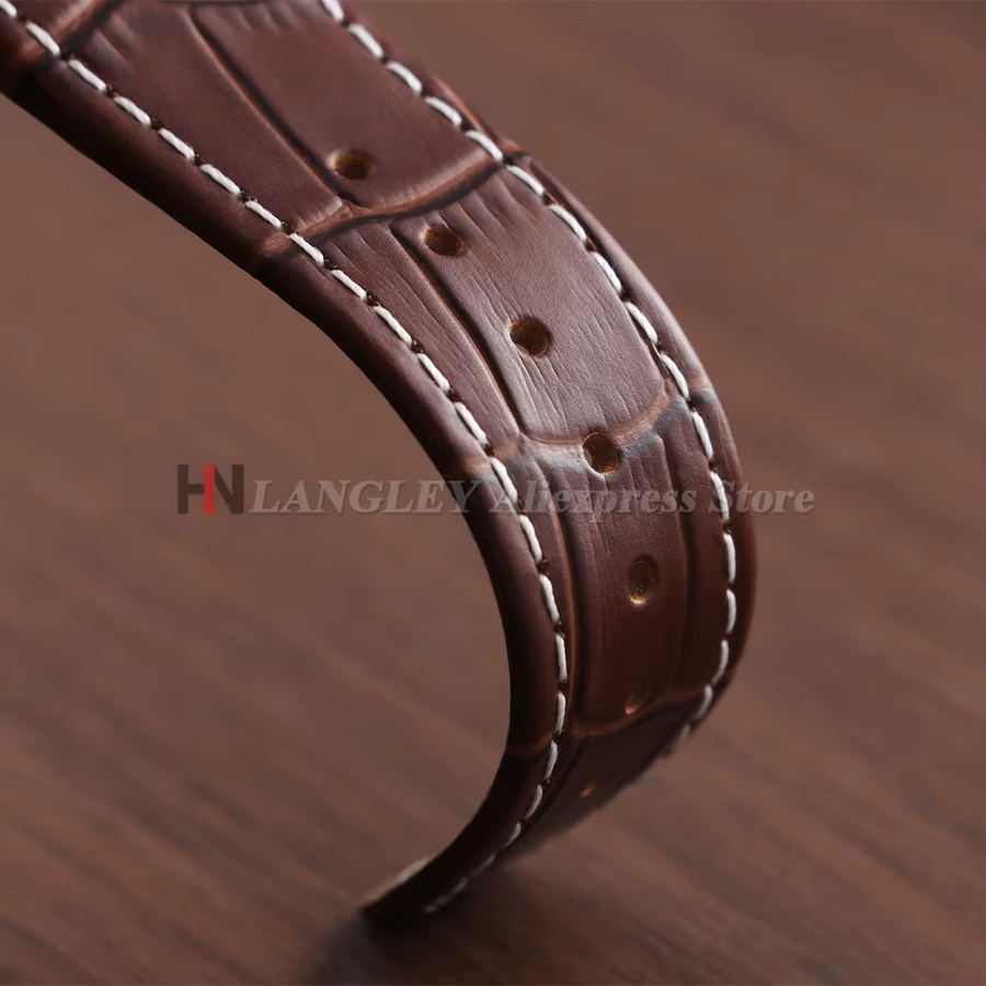 Uhrenarmband Rindsleder, Schwarz, Unisex, 28 mm - Bild 3
