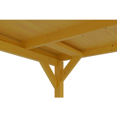 Skan Holz Carport Grunewald aus Fichten-Leimholz mit EPDM-Dach in Beige und Schiefergrau, B: 427 cm, H: 251 cm - Bild 3