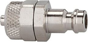 Riegler Nippel für Kupplungen NW 5 aus vernickeltem Messing in Silber für Schlauch 8x6 mm - Bild 1
