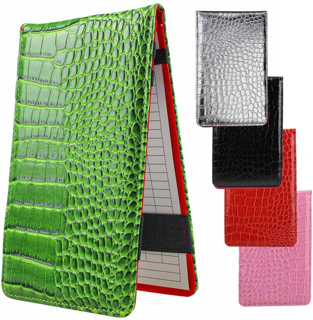 PGM Yardage Book Cover Golf Scorecard Holder mit Bleistiftschlaufe und Gummibändern in Rot - Bild 1