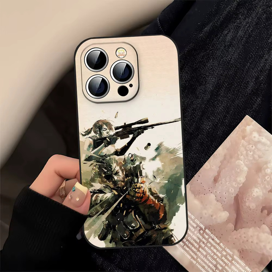 Metal Gear Solid Handyhülle für iPhone 11 bis iPhone 17 Pro Max, matte weiche Silikonhülle, Multicolor - Bild 2