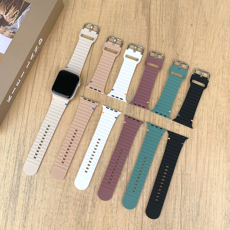 RWBANDS Uhrenarmband Silikon, Weiß, Unisex - Bild 2